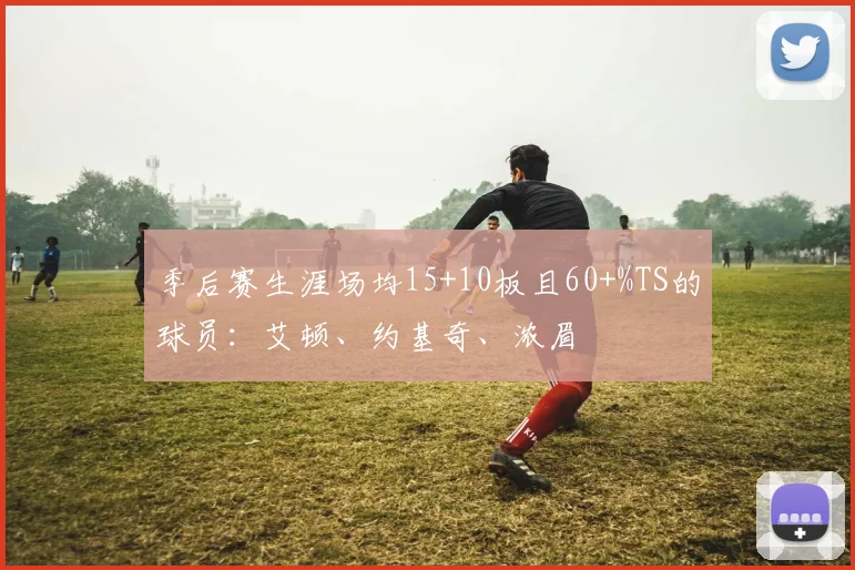 季后赛生涯场均15+10板且60+%TS的球员：艾顿、约基奇、浓眉